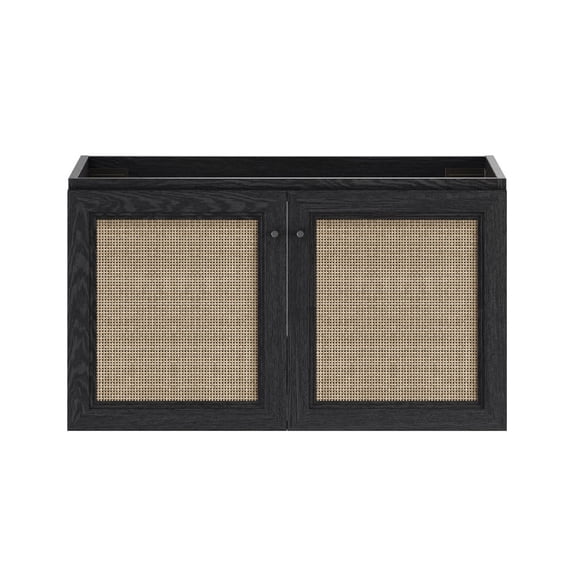 Swiss Madison Sm-Co2806 Classe 35" Single Wall Mounted Vanity Cabinet Only - Black Oak