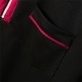 thumbnail image 5 of Men's Short Sleeve Zipper Down Collar Shirt - Gradient Print, Polyester Material, Perfect for Business, Casual & Summer, 5 of 5