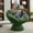 Dark Green, variant on Papasan Chair with Cushion and Frame, 360° Swivel Accent Chair, Comfy Chenille Upholstered Round Chair, Modern Oversized Reading Chair with Metal Base Lazy Chair for Bedroom, Living Room