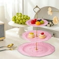 thumbnail image 5 of HaoXun Lace-Edged Three-Tier Fruit Snack Stand - Luxurious Dessert Tray for Living Room Coffee Table, Dried Fruit Dishes, Snack Tray Cake Stand, 5 of 6