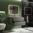 thumbnail image 4 of CITTANEO 30" Floating Bathroom Vanity with 3-Hole Ceramic Sink, Contemporary Bathroom Cabinet with 2 Drawers, Gray, 4 of 7