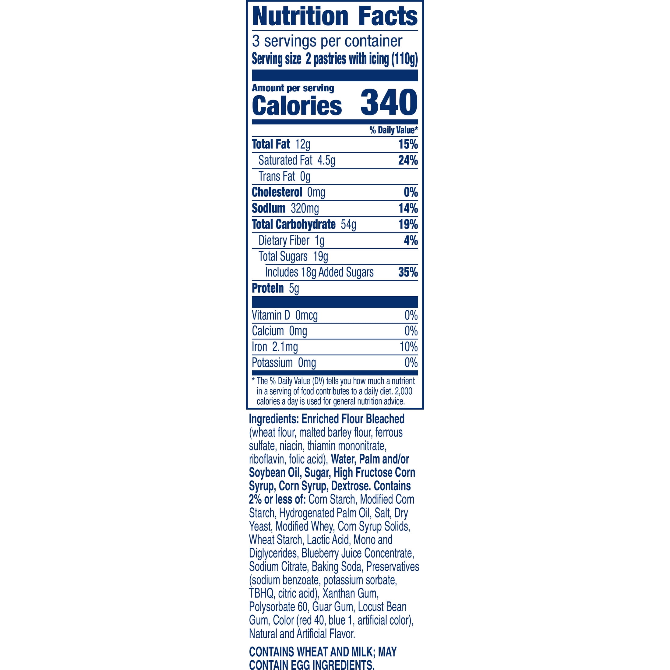 Pillsbury Frozen Toaster Strudel Pastries, Blueberry, 6 Ct, 11.7 oz