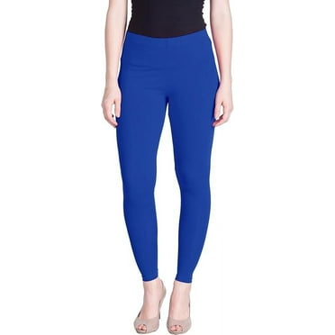 Stylesindia Women Leggings Breathable Women Wear Versatile Tights for Women Elastic Waistband Comfort Lady Leggings (Cotton, Royal Blue)