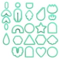 thumbnail image 4 of GUOOL 114 Pieces for Clay Earrings Different Shape Clay Earring Cutter Green 114pcs, 4 of 4