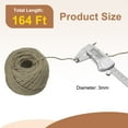 thumbnail image 2 of Uxcell Cuerda de Yute Natural de 50 Metros, Cuerda de Yute de 3 mm para Manualidades, Envoltura de Regalos, Decoración, Empaque, Jardinería, Soporte para Plantas, Beige, 2 of 6