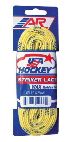 A&R Sports Pro Stock Waxed Laces 108 Inches Yellow 
