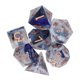 thumbnail image 1 of Juego de dados de resina de 7 Uds., poliedro transparente, número claro, juego de dados portátil bien equilibrado para juegos de mesa, 1 of 9