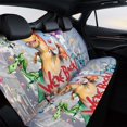 thumbnail image 4 of Mob Psycho-theme Car Rear Seat Covers Back Elastic Flexible Car Seat Covers Decorative Fits Most Cars 120x59x76cm, 4 of 6