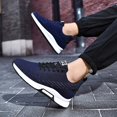 thumbnail image 5 of Men's Elevator Sneakers 2.36 Inch Invisible Height Increasing Lace up Fashion Sneakers, 5 of 14
