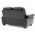 thumbnail image 3 of Passion Furniture PF-G677-L Marta 59 in. Flared Arm Faux Leather Straight Sofa in Black, 3 of 4