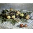 thumbnail image 2 of Monet, Claude 24x20 White Modern Wood Framed Museum Art Print Titled - Still Life with Pears and Grapes, 2 of 4