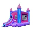 thumbnail image 6 of Pogo Bounce House Crossover Bounce House with Slide, Modular Pink Marble, No Blower, 6 of 8