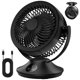 thumbnail image 1 of Ventilador de escritorio PISLIOU de 1200 mAh, recargable, 6 velocidades, inclinación 360°, 1 of 3
