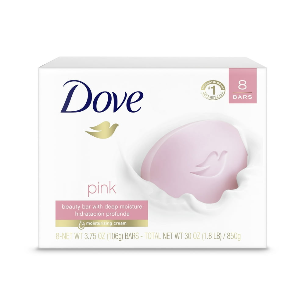 Dove Beauty Bar Pink, 3.75 oz, 8 Bars