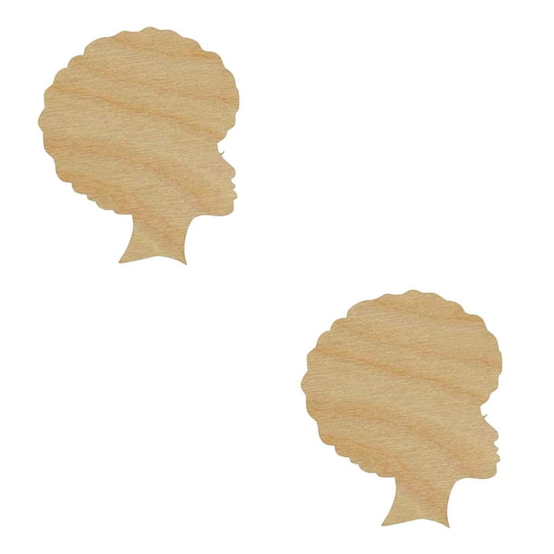 Inteprter Plantilla de de para el día de la madre, silueta de cabeza de astillas de madera, artesanía DIY, decoración del hogar, fiesta, Type4 NO4 Inteprter CBP176116