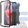 thumbnail image 4 of For Motorola Moto G Power 5G 2024 Case, Takfox Heavy Duty Rugged Defender Full Body Protection Phone Case Cover with Swivel Belt Clip Holster & Built in Screen Protector - Black, 4 of 9