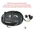 thumbnail image 3 of Yuarrent Pantalla LED para bicicleta eléctrica, Panel de instrumentos de Control de velocidad, pieza de repuesto para bicicleta eléctrica, reparación Bicicletas eléctricas 48V Tipo B Yuarrent OD022460-08, 3 of 6