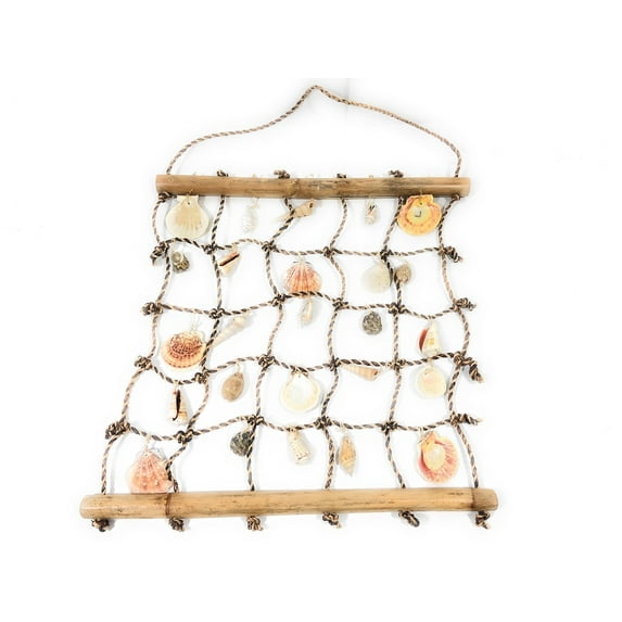 Hanging Sea Shell Net 19" X 17" Wall hanging | #IWZ0808