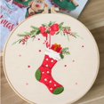 thumbnail image 4 of Kit de bordado REEWISLY Christmas 4 Set con anillos e hilos, 4 of 6
