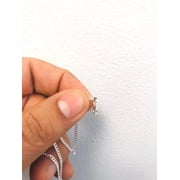 925 Sterling Silver Cuban Link Chain Necklace 20 Inches 1.8mm 3.5 g Cuban Curb Chain Necklace for Womens / Cadena Cuban Link en Plata para Mujer
