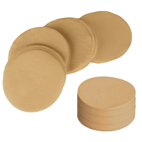 VEGCOO 500 PCS Filter Paper, 64mm/2.5in Coffee Filters Paper Round Micro Replacement Paper, Coffee Filters for Aeropress Coffee and Espresso Maker (B-Original Colour)