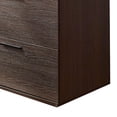 thumbnail image 4 of Levy Tall Dresser Chest, 4 Jumbo Drawers, Farmhouse Dark Brown Wood Finish, 4 of 5