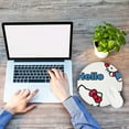 thumbnail image 4 of Hello Kitty Anime Mouse Pad, Gaming Mouse Pad Anti-Slip Rubber Base, Laptop Mouse Pad, Office Desktop Mouse Pad 8x8 Inch, 4 of 5