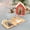 J, variant on Upgraded HEROOY 10 PCS Christmas House Shaped Three-dimensional Rotating Greeting Cards Christmas Color Cards J