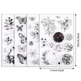 thumbnail image 2 of Sellos de Silicona, 4 Piezas Sellos de Silicona Transparente Flores Helecho Mariposa Plantas refranes Juego de Sellos de Silicona Vintage para Diario de Bricolaje Scrapbooking Juego de Sellos de, 2 of 7