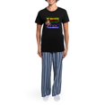 thumbnail image 4 of CafePress - Rocks Spectrum Autism Women's Dark Pajamas - Women's Short Sleeve Print T-Shirt and Pants Dark Cotton Pajama Set, 4 of 7