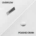 thumbnail image 6 of BouPower 59"/67" Acrylic Freestanding Bathtub, Deep Soaking Tub with Non-Slip Base, CUPC Certified Free Standing Tub, Chrome Drain Modern Bath Tub for Bathrooms, Ergonomic Design, White, 3 Styles, 6 of 7