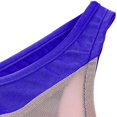 thumbnail image 4 of Hinvhai Plus size Swimsuits clearance Womens Color Matching Siamese Push-Up Pad Swimwear Swimsuit Beachwear Blue 10(XL), 4 of 6