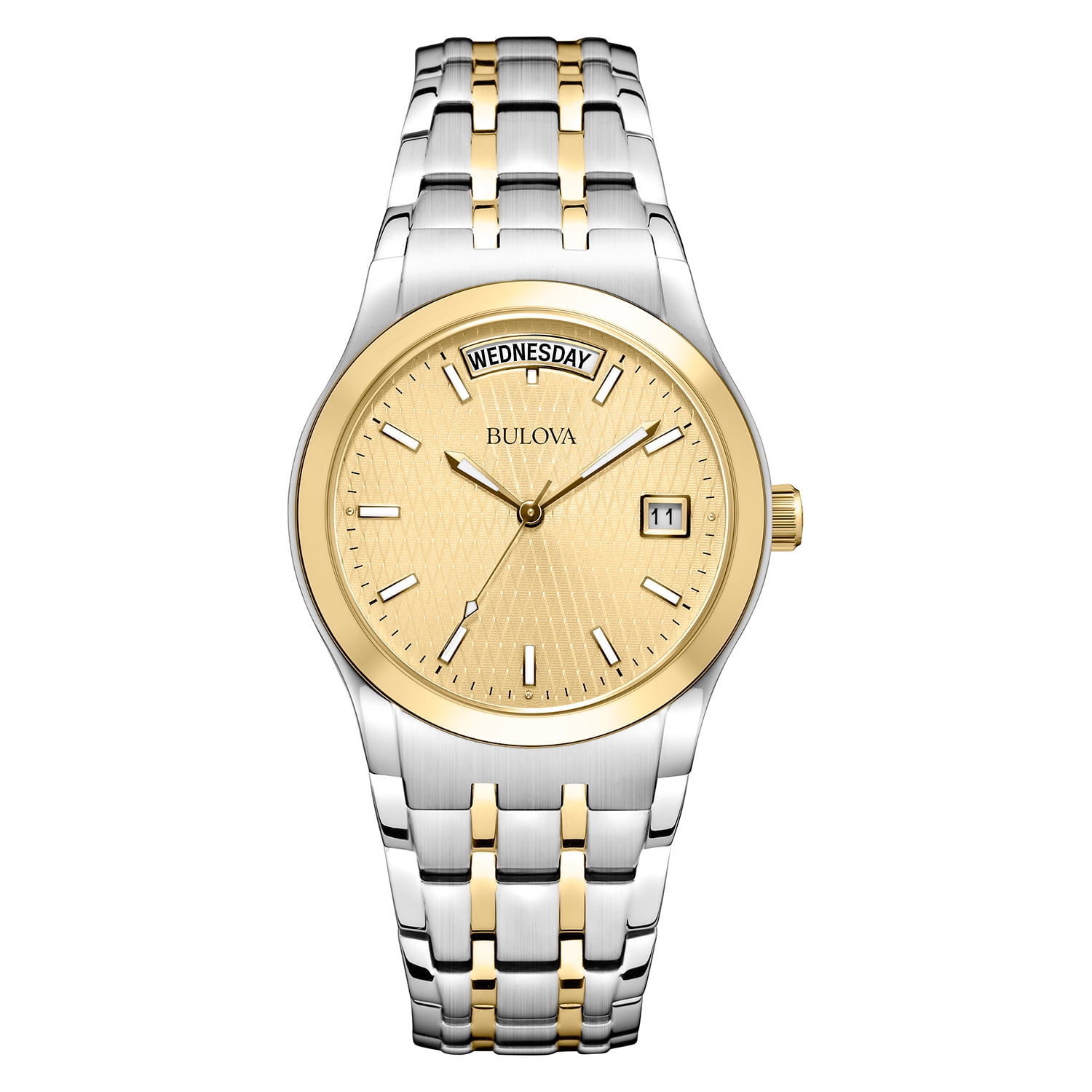 Bulova - Bulova Men's Two-Tone Dress Watch - Full Day of the Week