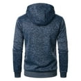 thumbnail image 4 of XDDLITP Men's Fleece Lined Zip Up Jacket Solid Color Long Sleeve Hooded Sweatshirt with Zipper Pockets Lightweight Sweatshirt Sports Spring Pullover,Navy 3XL, 4 of 4