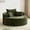 Green, variant on CRERIYO 55 in Oversized Round Chair Lounge Chaise, Upholstered Corduroy Chair with 3 Pillows, No Assembly Required, Boneless Couch for Living Room Bedroom, White