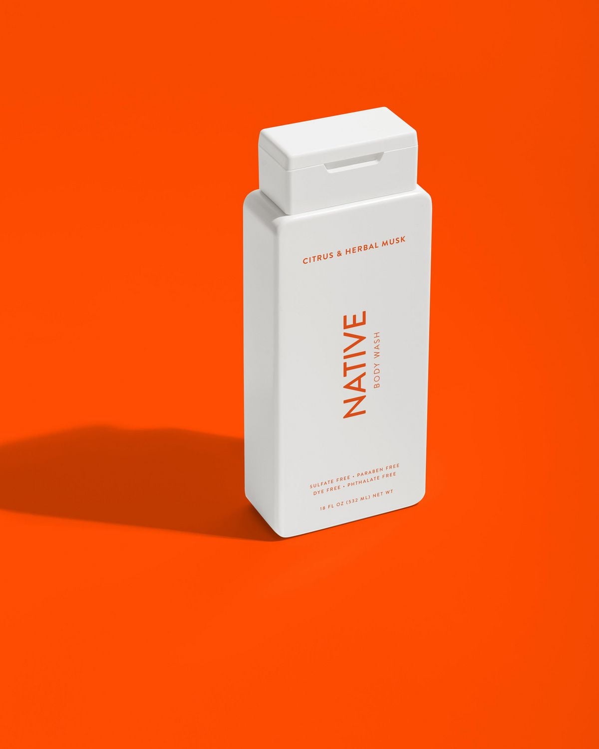 Native – Nettoyant pour le corps Agrumes et musc botanique sans sulfate, sans parabènes 532 ML