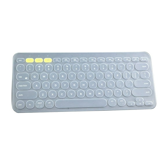 Walson Keyboard Cover Wireless Keyboard Soft Silicone Waterproof Film Replacement for Logitech K380, Transparent