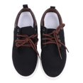 thumbnail image 1 of Zapatos planos de lona para hombre, suela de goma, modernos, informales, ajustados, de caña baja, para exteriores, color negro 42, 1 of 14