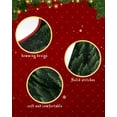 thumbnail image 6 of Green Forest Christmas Tree Skirt 48 Inches Large Christmas Skirt Tree, Pine Trees Modern Mysterious Art Tree Skirt Christmas Decorations for Fireplace Party Holidays Indoor Outdoor, 6 of 7