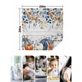 thumbnail image 4 of Blue Pumpkin Fall Cloth Napkins Set of 4 Reusable Dinner Napkins, Thanksgiving Eucalyptus Leaves Gray Wooden Cocktail Napkin Washable Table Napkins for Wedding/Holiday Party/Baby Shower 20"x20", 4 of 7
