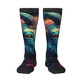 thumbnail image 1 of Balery Colorful Flower Goat Calcetines novedosos Calcetines deportivos Calcetines hasta la rodilla Calcetines de algodón Calcetines originales y geniales, 1 of 6