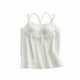 thumbnail image 2 of Pijama de manga corta para mujer, de gasa, con cuello en V y tirantes, para verano. Blusa de poliéster para mujer., 2 of 3