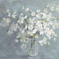 thumbnail image 3 of Nai, Danhui 20x20 Black Modern Framed Museum Art Print Titled - Fresh White Bouquet Gray Crop, 3 of 5