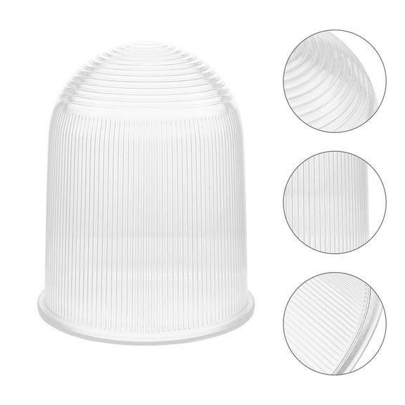 FOLOYORI 1Pc Clear Glass Lampshade Vintage Style Farmhouse Globe Light Shade Replacement 15.7x6.3in