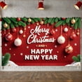 thumbnail image 6 of Festive Design Merry Christmas Ornament Theme Happy New Year Holiday Banner for Family Gatherings Seasonal Decor Indoor Celebrations, 6 of 9