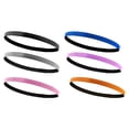 thumbnail image 6 of Sweat-Wicking Non-Slip Sports Headband Set of 6 Silicone Polyester for Running Yoga Fitness, 6 of 7
