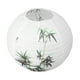 thumbnail image 1 of Farol de papel decorativo con diseño de bambú y soporte de metal, pantalla de lámpara ambiental para decoración de bodas y hogar, fácil de instalar, quitar y reutilizable, duradero, 30 cm, blanco y, 1 of 5