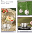 thumbnail image 4 of 3 Pcs Bol de Camping avec Poignée Pliable en Acier Inoxydable Bol de Camping Portable en Métal, 4 of 8
