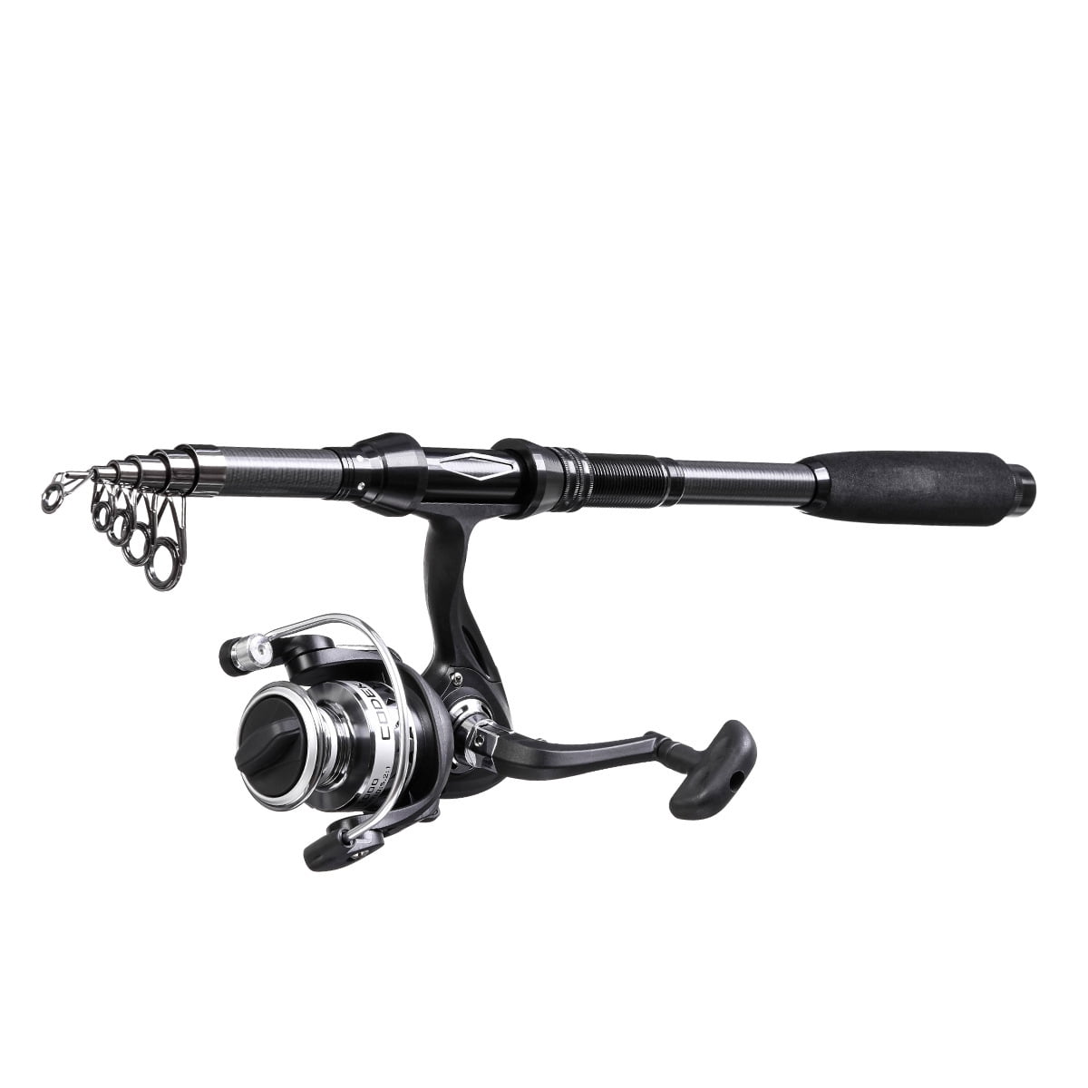 capaci portable telescopic fishing rod and reel combos CAPACI Portable Carbon Fiber Telescopic Fishing Rod Set with Spinning Reel,  Carry Bag, and Accessories - 5-Piece Kit for 180/210/240/270 Models