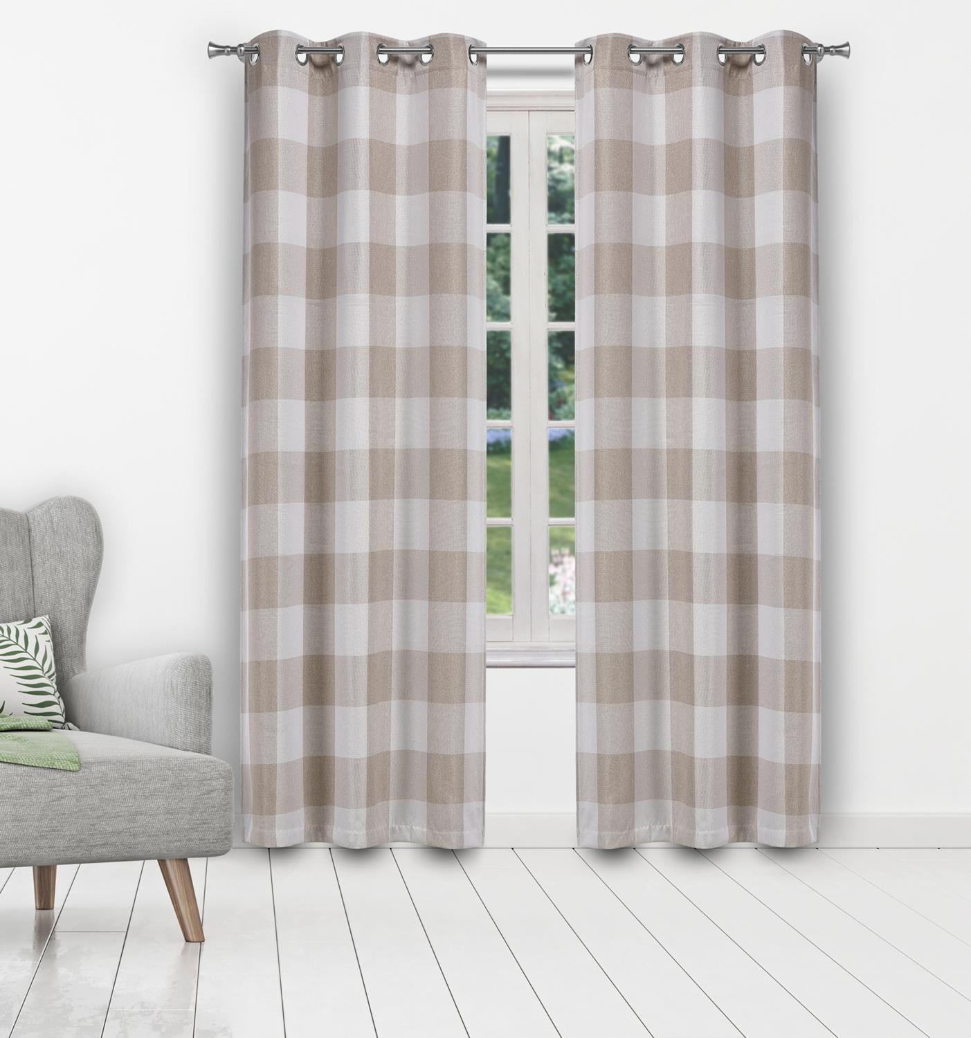 Aaron Buffalo Check Window Curtain Set